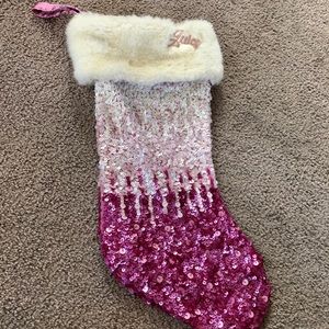 Juicy Couture Pink Sequin Christmas Stocking